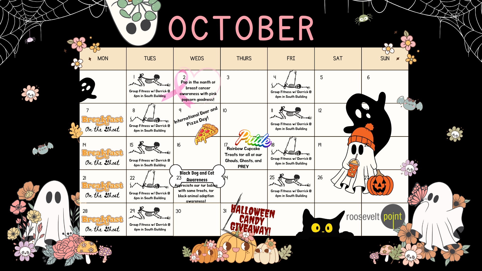 October resident event calendar